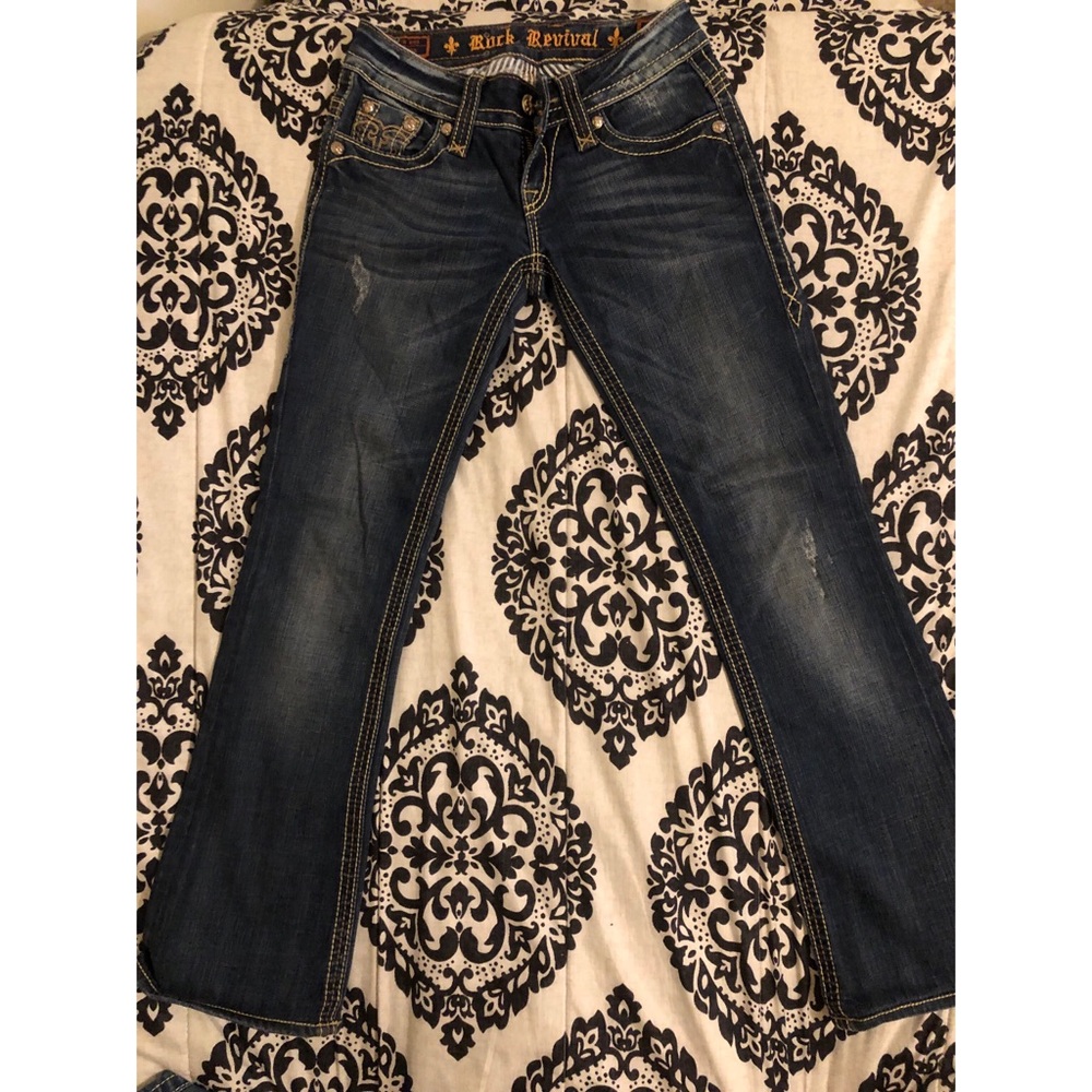 Gently used Rock Revival jeans ,